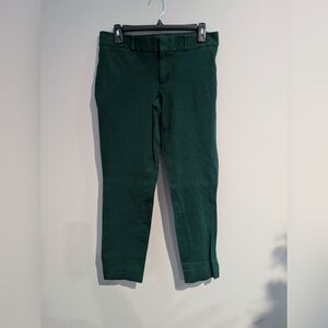 Banana Republic Women's Sloan Cropped Green Pants Size 6